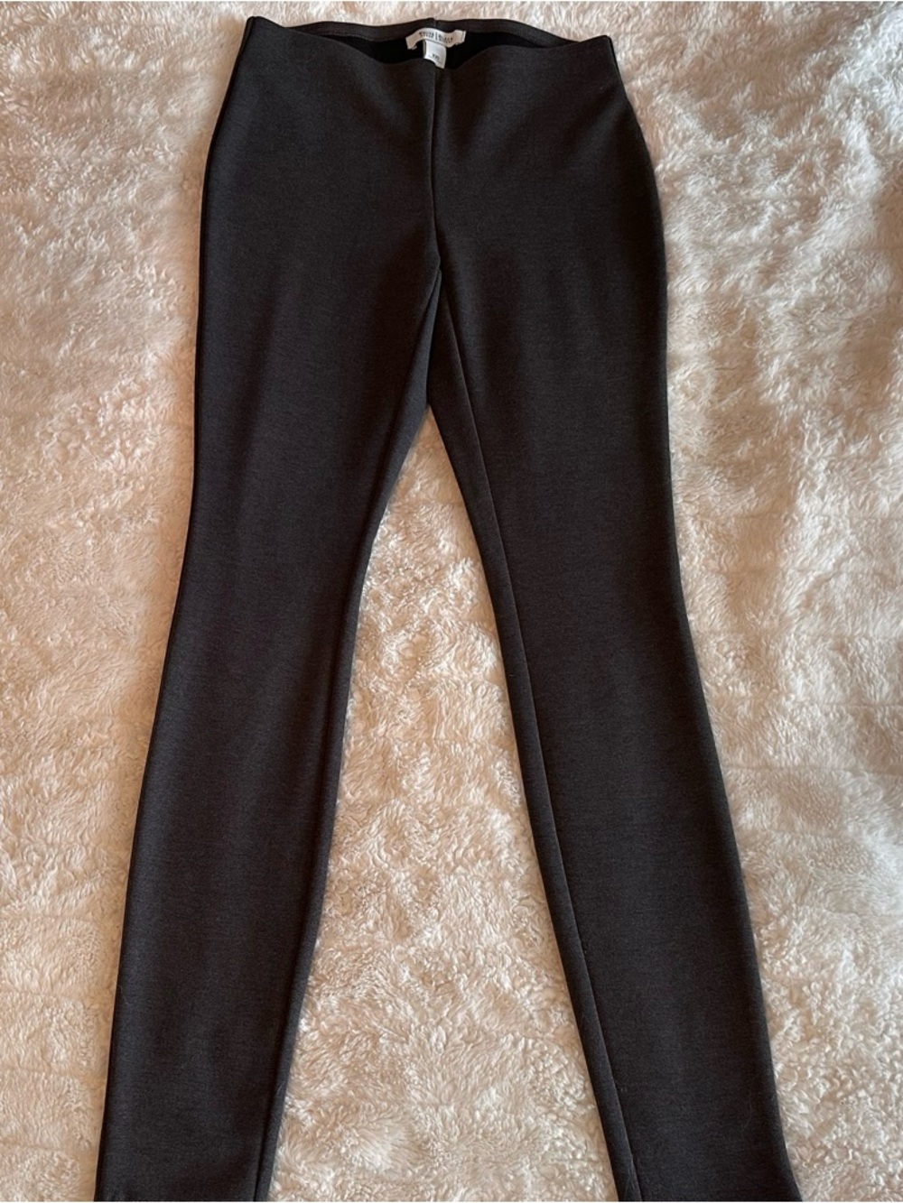 White House Black Market Charcoal Black Ponte Leggings